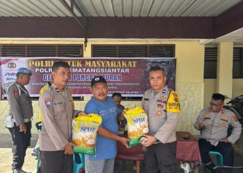 Polsek Siantar Selatan kembali melaksanakan kegiatan Gerakan Pangan Murah (GKM) kepada masyarakat, di halaman Mako Polsek Siantar Selatan, pada Senin (25/8/2025) pagi.