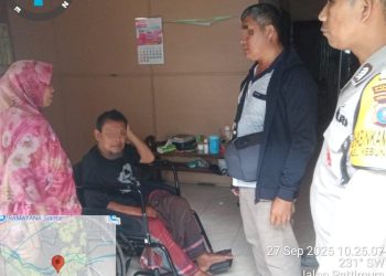 Polsek Siantar Timur gerak cepat melakukan pengecekan Tempat Kejadian Perkara (TKP) dugaan Kekerasan Dalam Rumah Tangga (KDRT), di Jalan Pattimura Ujung, pada Sabtu (27/9/2025) pagi.