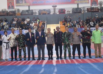 Pembukaan Kejuaraan Karate Kapolres Pematangsiantar Cup Tahun 2025, bertempat di GOR Suzuya Merdeka Mall, Jl. Merdeka pada Jumat (26/9/2025) sore.