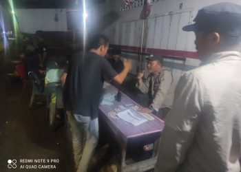 Polseķ Siantar Marihat gerak cepat merespon keluhan warga, di Jalan Pisang, pada Senin (6/9/2025) malam.