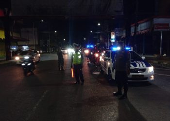 Polres Pematangsiantar menggelar patroli skala besar, pada Senin (1/9/2025) malam.