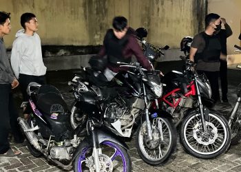 Timsus Dayok Mirah Polres Pematangsiantar Tindak 4 Sepedamotor Knalpot Brong.