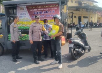 Gerakan Pangan Murah (GPM) yang digelar Polsek Siantar Utara disambut antusias oleh masyaraka, pada Rabu (24/9/2025) pagi.