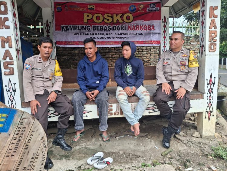 Polsek Siantar Selatan melaksanakan sambang di Posko Kampung Bebas dari Narkoba (KBN) Jalan Gunung Sinabung, pada Sabtu (4/10/2025) pagi.