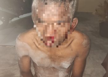 Foto pelaku curat yang diamankan Polsek Siantar Marihat.