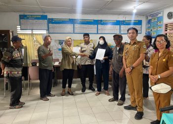 Polsek Siantar Marihat mediasi perselisihan masyarakat, di Jalan Melanthon Siregar, pada Minggu (5/10/2025) sore.