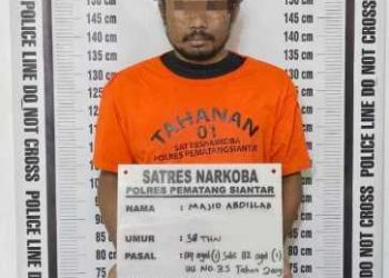 Foto pelaku dan barang bukti yang diamankan Polisi.