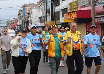 Kapolres Pematangsiantar, AKBP Sah Udur T.M. Sitinjak SH, SIK, MH, menghadiri kegiatan Jalan Sehat ke 41 Lions Journey For Solidarity (LJFS) Tahun 2025, di Kota Pematangsiantar, pada Minggu (16/11/2025) pagi.