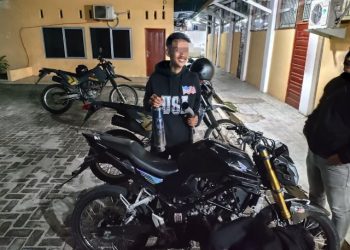 Timsus Dayok Mirah Polres Pematangsiantar  mengamankan knalpot brong.