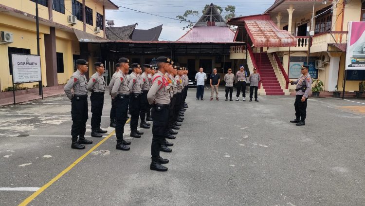 Polres Pematangsiantar sambut Siswa Latja SPN Hinai Polda Sumut, pada Minggu (2/11/2025) siang, sekitar pukul 14.20 WIB.