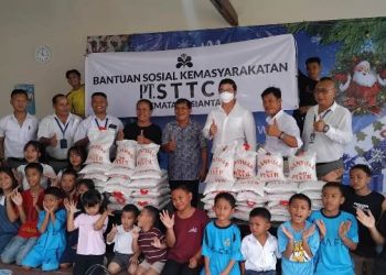 PT. STTC berbagi kasih di momen Natal 2025 dan menyambut Tahun Baru 2026 dengan membagikan 4,5 Ton Beras ke Panti Asuhan, Gereja dan Warga.