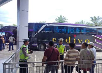 Sat Lantas menggelar sosialisasi intensif untuk mengoptimalisasi Terminal Tanjung Pinggir sebagai langkah strategis untuk menjamin kelancaran lalu lintas kota.