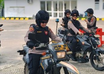 Srikandi Polisi Wanita (Polwan) Polres Pematangsiantar menggelar patroli dialogis, pada Kamis (18/12/2025) pagi.