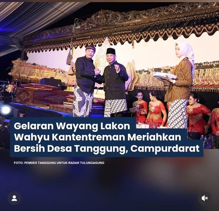 Pagelaran Wayang Kulit Lakon Wahyu Katentreman Dalam Rangka Bersih Desa Tanggung, Campurdarat