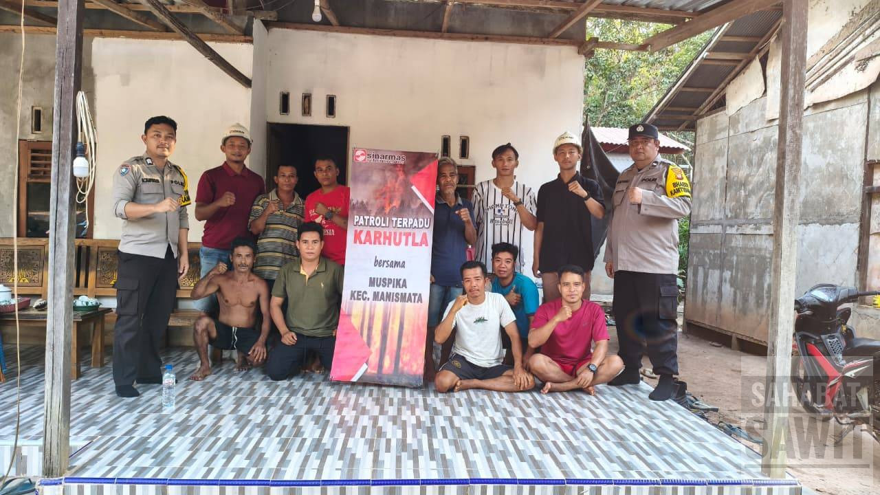 Camat Manis Mata Apresiasi Sosialisasi dan Patroli Bersama Pencegahan Karhutla