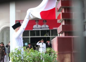 Upacara HUT ke-75 Kemerdekaan RI di Siantar Sederhana dan Khidmat