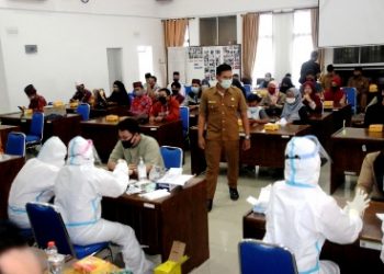 Sebelum Berangkat ke MTQ Sumut, 56 Kafilah Siantar Jalani Rapid Test
