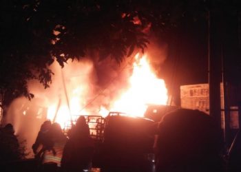 Gudang Gas di Siantar Terbakar, Diduga Sejumlah Orang Terjebak Api