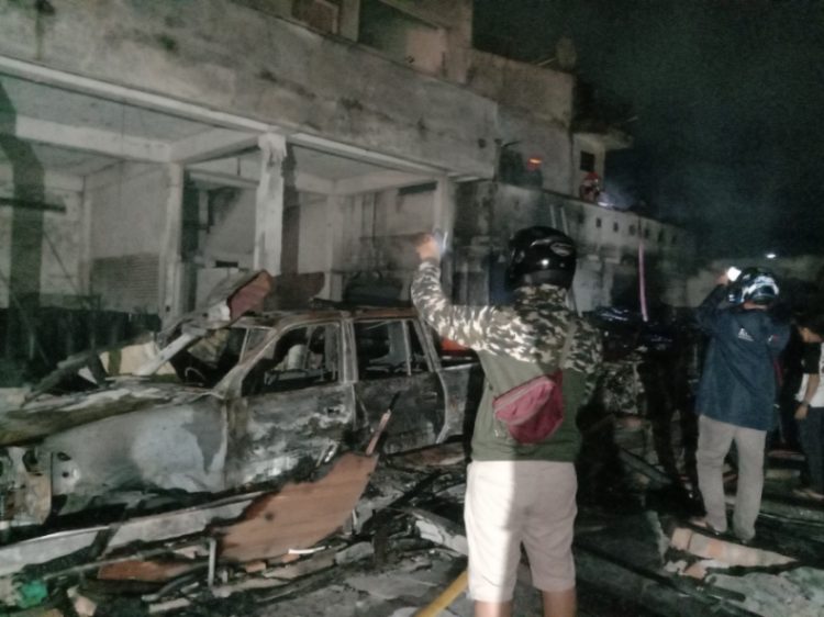 2 Mobil Gosong, Kerugian Kebakaran Gudang Gas di Siantar Ditaksir Rp 1,5 M