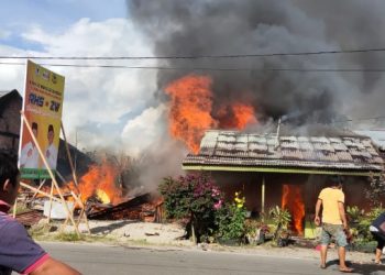 4 Unit Rumah Hangus Terbakar di Tigarunggu, Simalungun