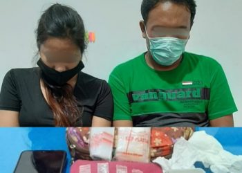 Dua Sejoli Dibekuk Sat Narkoba Polres Siantar dari Rumah Kos, BB Sabu 6,5 Gram plus 8 Paket