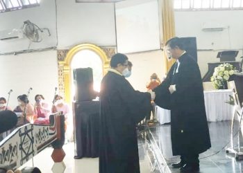 Pdt Dedy Fajar Purba Dilantik jadi Ephorus, RHS Ucapkan Selamat