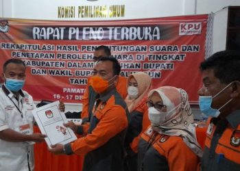 Tok! KPU Tetapkan RHS – ZW Sebagai Peraih Suara Terbanyak Pilkada Simalungun