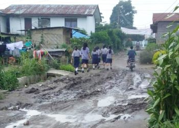 10 Tahun Jalan “Dibiarkan” Rusak, Warga Dolok Silau “Menjerit”