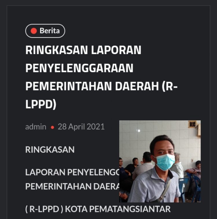 Plt Kadis Kominfo Siantar Bungkam Terkait Telatnya Posting RLPPD di Web