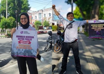 Hari Pers se Dunia, di Siantar AJI Turun ke Jalan Gaungkan Kebebasan dan Beretika