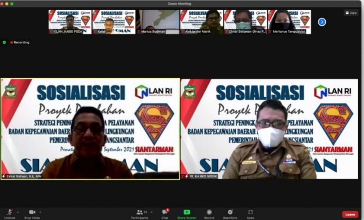 BKD Gelar Sosialisasi Layanan Kepegawaian Berbasis Aplikasi Siantarman