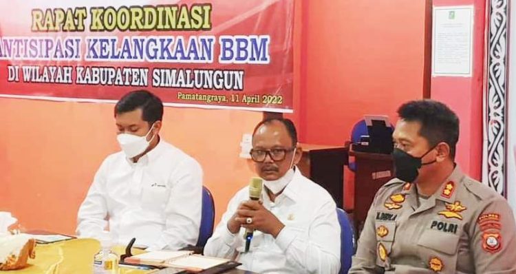 Wakil Bupati dan BMR III Pertamina Antisipasi Kelangkaan BBM di Simalungun