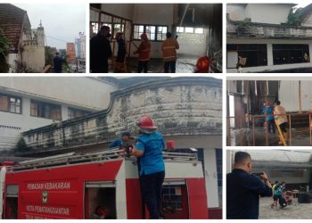 Gedung Juang 45 Siantar Terbakar dan Terlantar