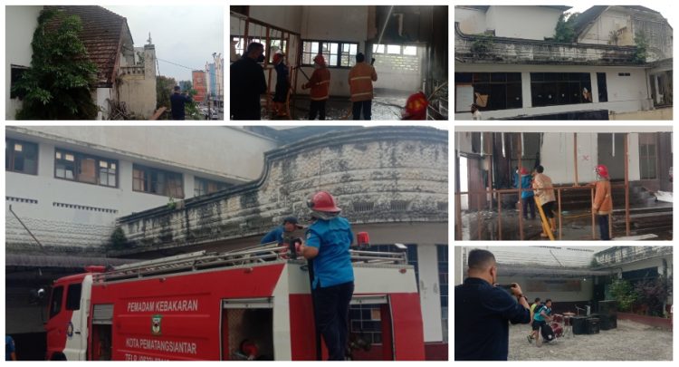 Gedung Juang 45 Siantar Terbakar dan Terlantar