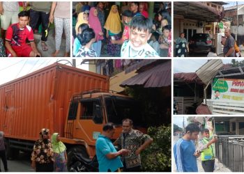 Rem Blong, Truk Tabrak 4 Rumah di Jalan Sempit Siantar