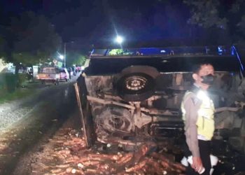 Tabrakan Beruntun Depan Rindam Siantar, Rumah dan Mobil Parkir Turut Kena Tabrak
