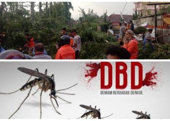 Bencana Puting Beliung dan DBD Landa Siantar