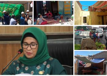 Plt Walikota Siantar dan Camat Pergi ke Padang, Korban Bencana Puting Beliung Menangis