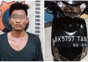 Sukses Buat Warga Siantar, Maling “Kereta” Dikejar, Lalu Dibekuk