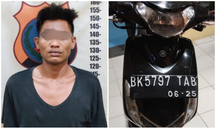 Sukses Buat Warga Siantar, Maling “Kereta” Dikejar, Lalu Dibekuk