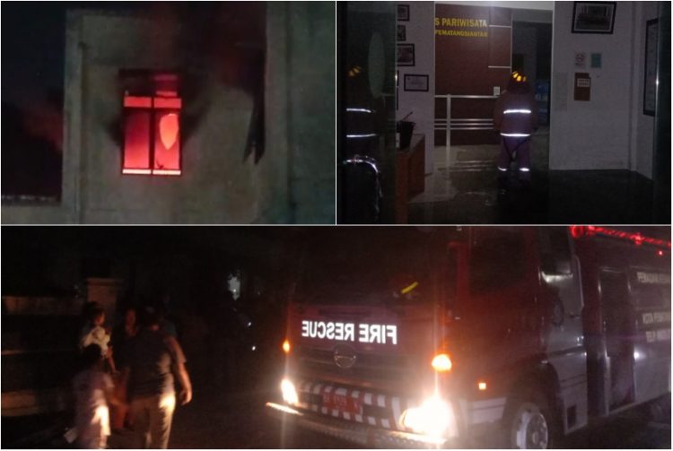 Kantor Dinas Pariwisata Siantar Terbakar