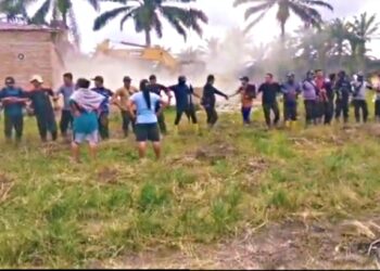 Amankan Pembersihan Lahan HGU, Satpam PTPN III dan Penggarap Bentrok