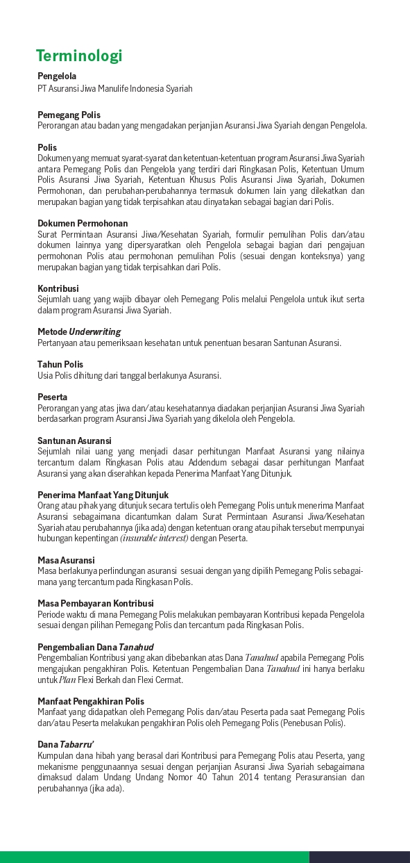 Manulife Perlindungan Syariah - Flexi