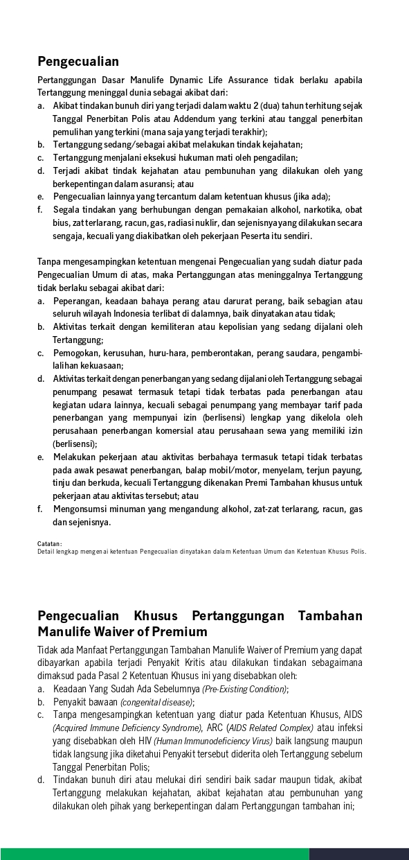 Manulife Dynamic Life Assurance (MDLA)