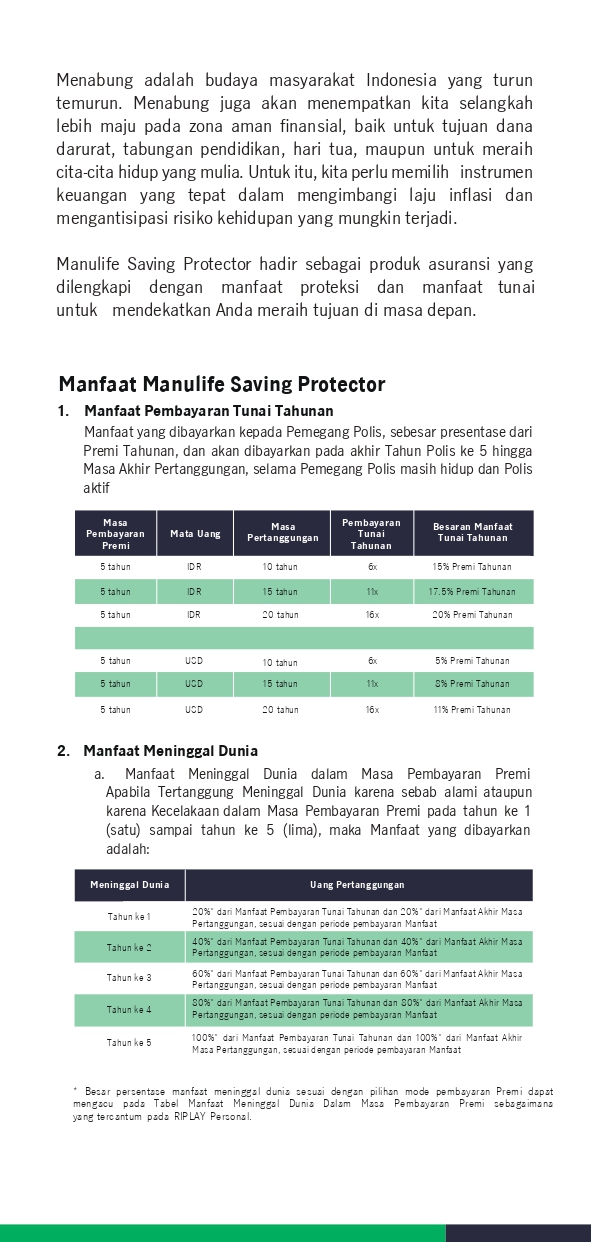 Manulife Saving Protector
