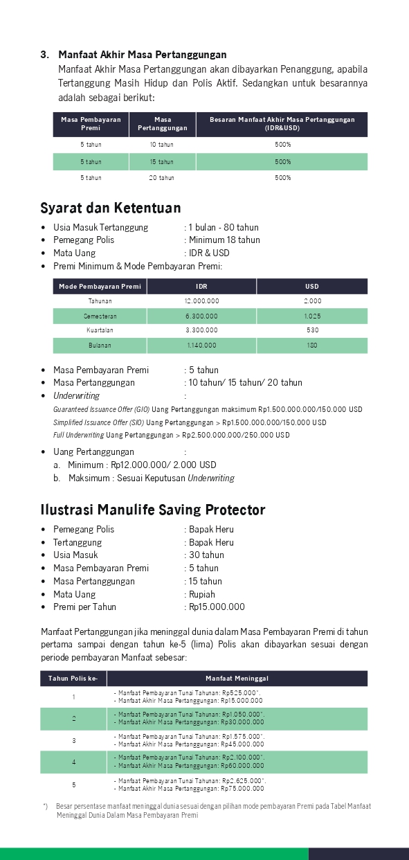 Manulife Saving Protector