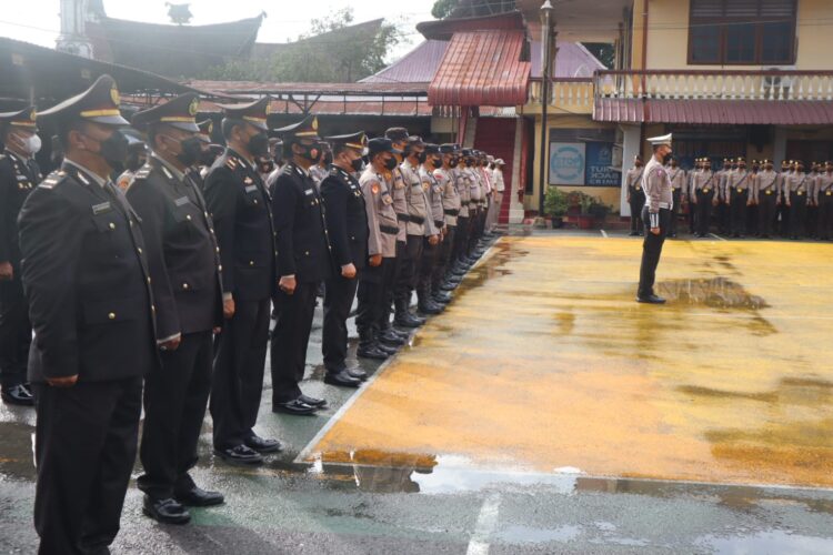 Upacara Hari Pahlawan di Polres Pematangsiantar