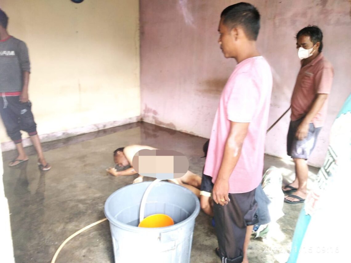 Jasad Parningotan Hutagaol di rumahnya
Foto: IST