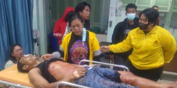 Jasad korban yang ditikam pelaku saat di rumah sakit  
Foto: IST