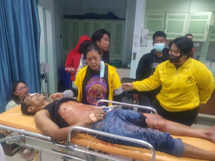 Jasad korban yang ditikam pelaku saat di rumah sakit  
Foto: IST